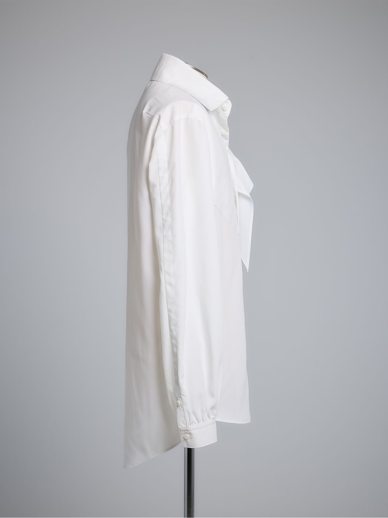 【予約品 5月18日(日) 締切】Single Frill Shirt / シングルフリルシャツ / ホワイト