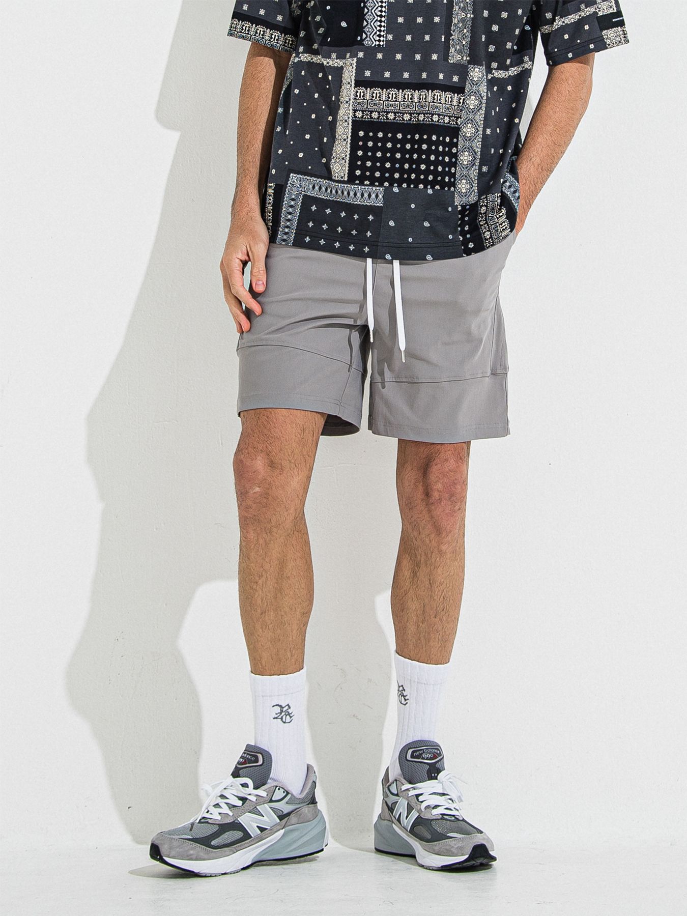 【予約品 】TYLER NYLON SHORTS / タイラー ナイロンショーツ / グレー