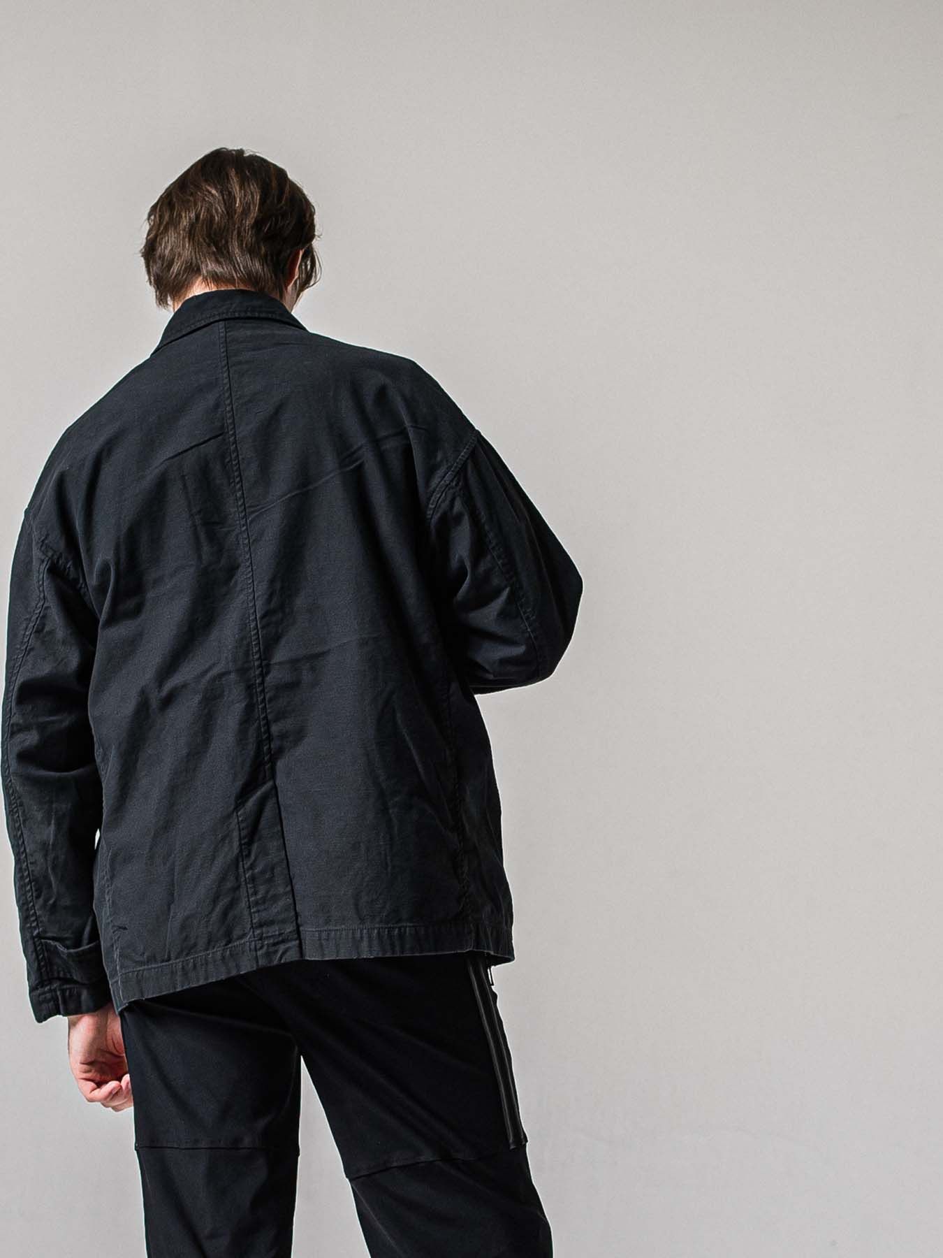 【予約品 11月16日(日) 締切】MV OVER PCOAT / オーバーサイズ ピーコートジャケット / ブラック