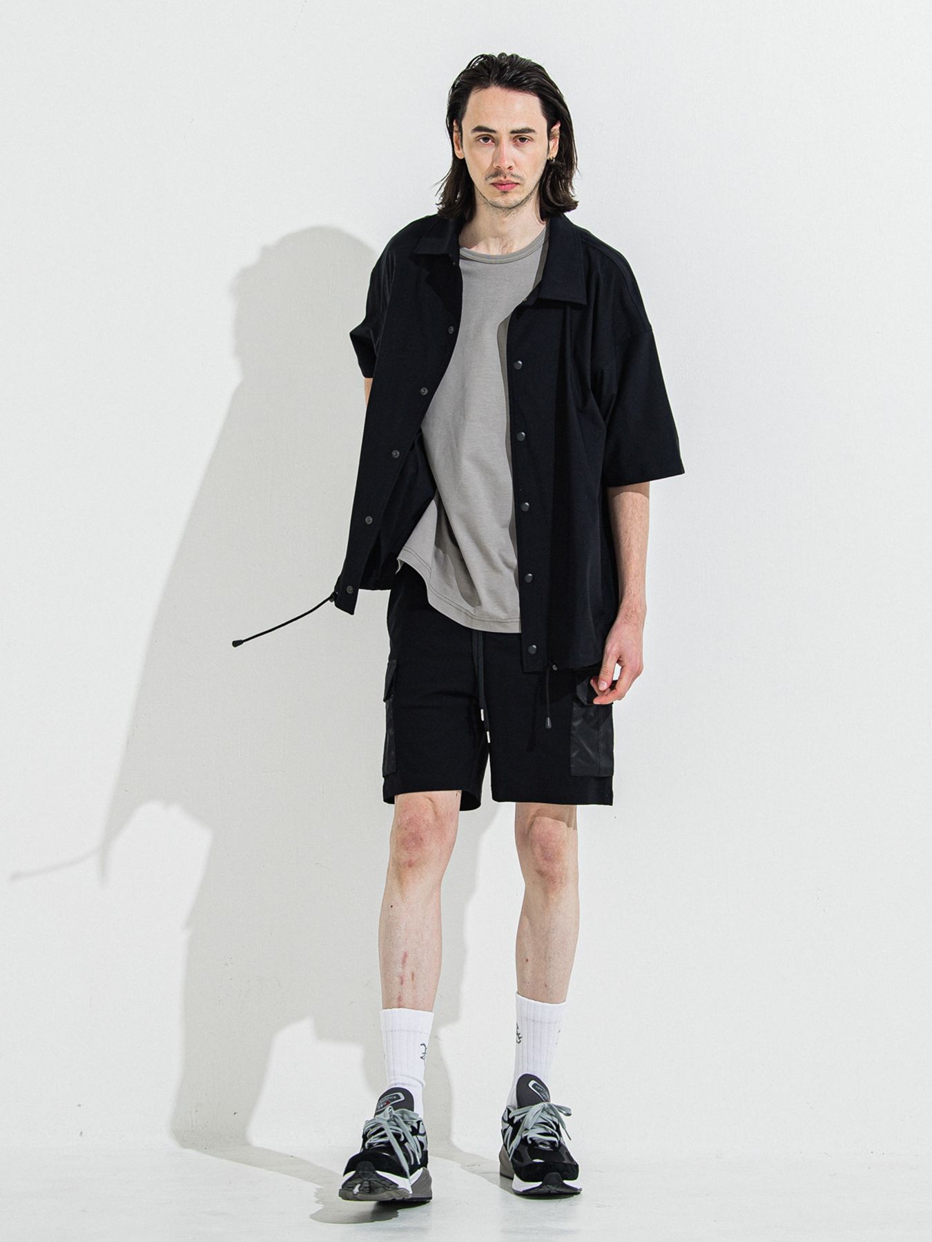 【予約品 】CREW OVER TEE /  クルーオーバーサイズTシャツ / グレー