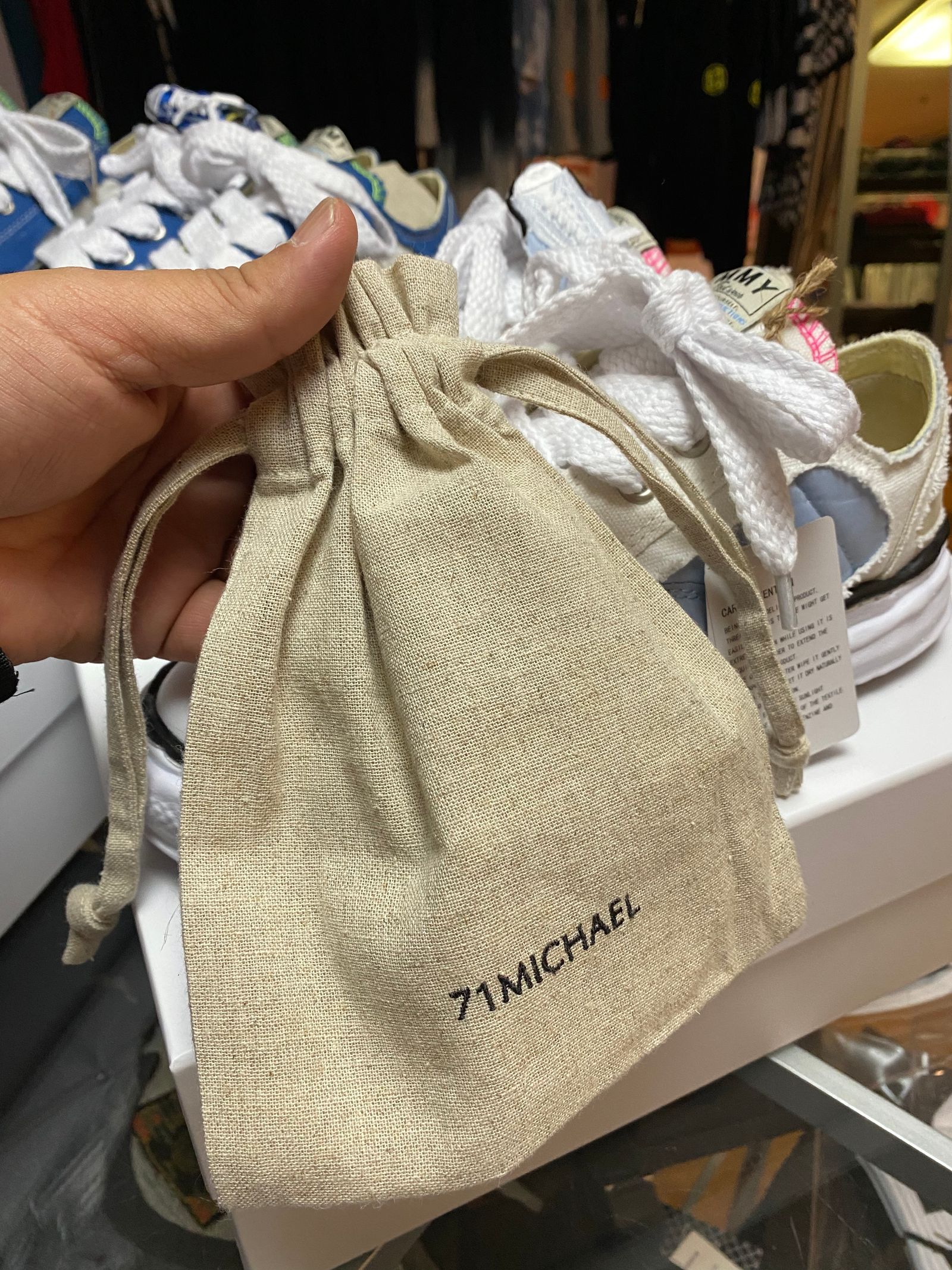コラボスニーカー 71MICHAEL× Maison MIHARAYASUHIRO /ミニフィギア付き BLUE【71MICHAEL】
