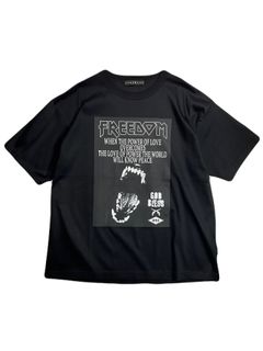 【予約品 】FREEDOM PRINT T / フリーダム プリント  Tシャツ / ブラック