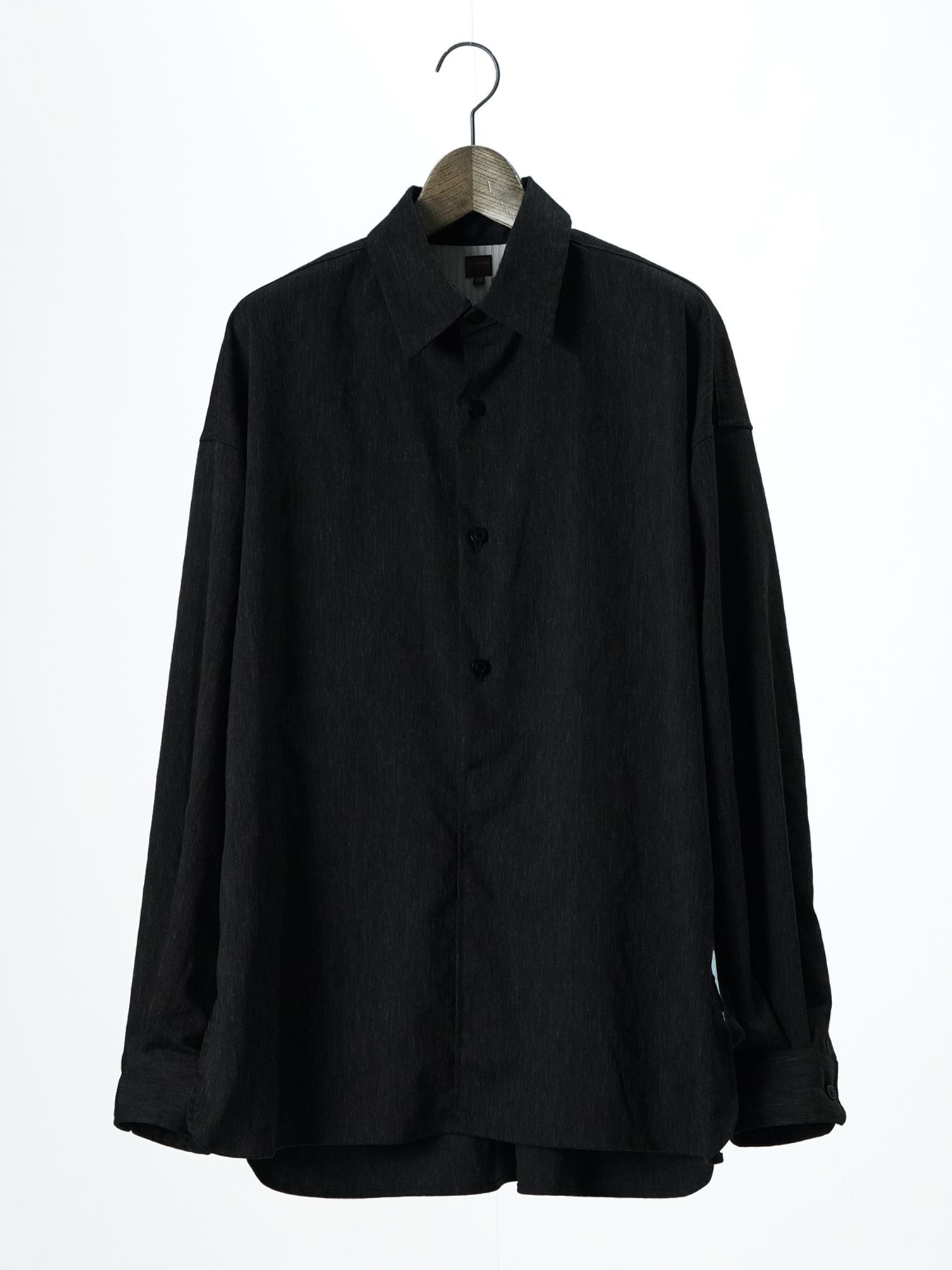 【予約品 11月23日(日) 締切】MINIMALPULLOVER / プルオーバーシャツ / BLACK