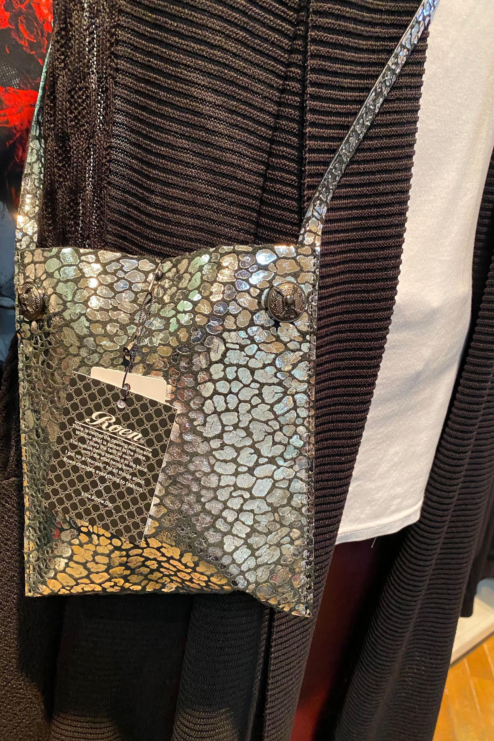 SACOCHE LEOPARD / 60SILVER 78024006【Roen】