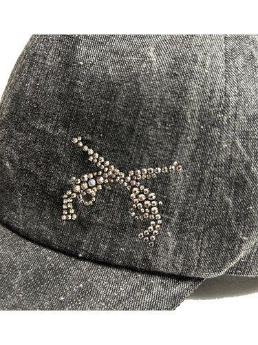 《予約品8月31日 23時55分締め》 MINI CROSS CAP / キャップ / グレー・シルバー 【roarguns 】 2024年2月入荷予定