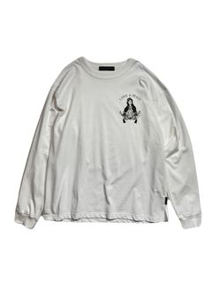 【予約品 8月10日(日) 締切 】MARIA PRINT L/S T / マリアプリント ロングスリーブ Tシャツ / ホワイト