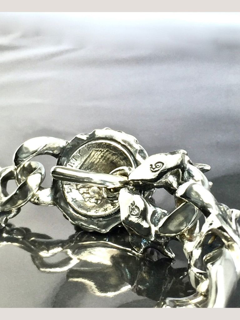 《受注生産》 #1CHAIN BRACELET [WOLF&GARGOYLES] / #1チェーンコンビブレスレット・ウルフ&ガーゴイル 【注文から2-3週間後入荷予定】