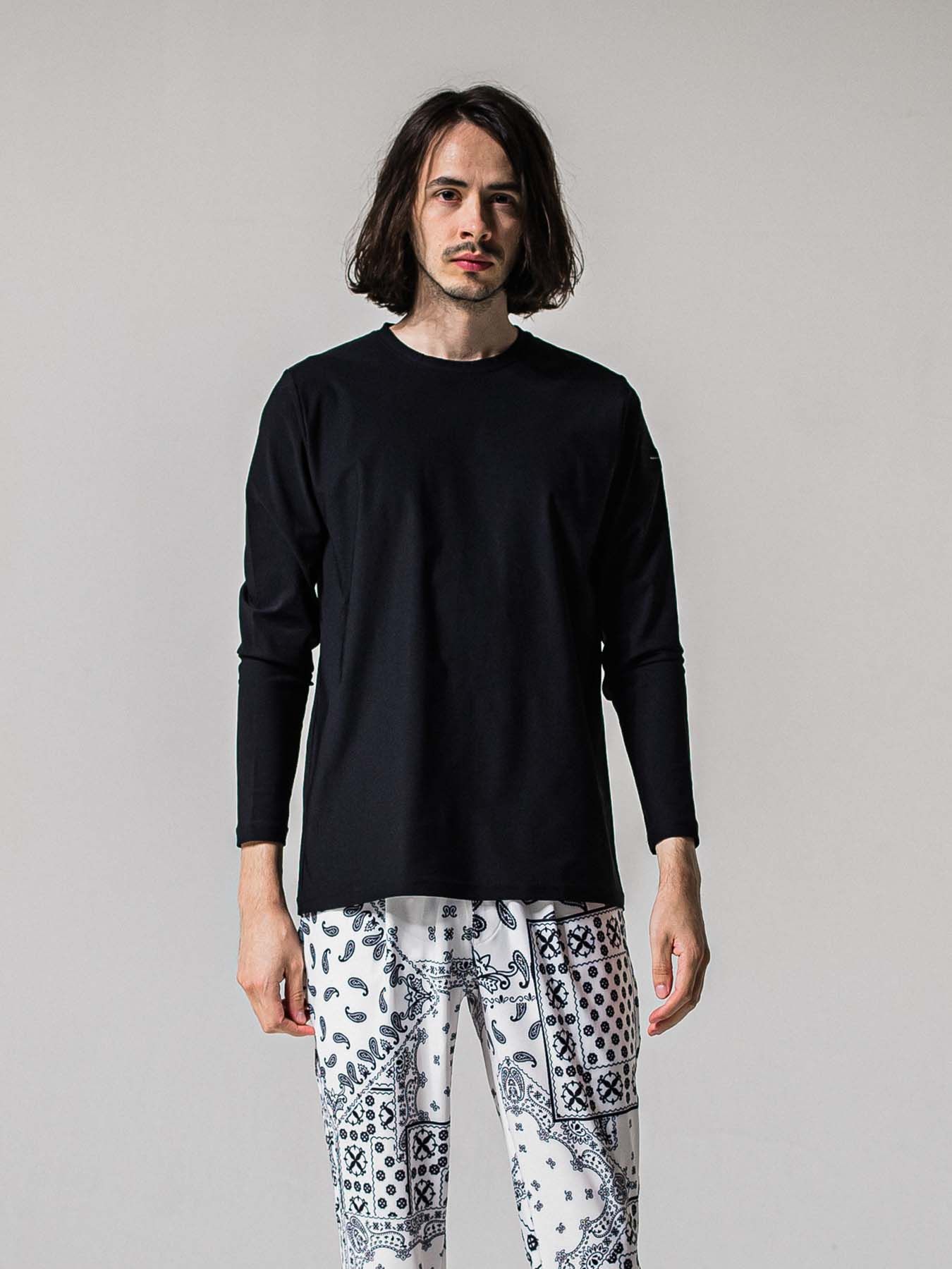 【予約品 11月16日(日) 締切】NYLON LONGSLEEVE TEE / ナイロン ロングスリーブTシャツ / ブラック