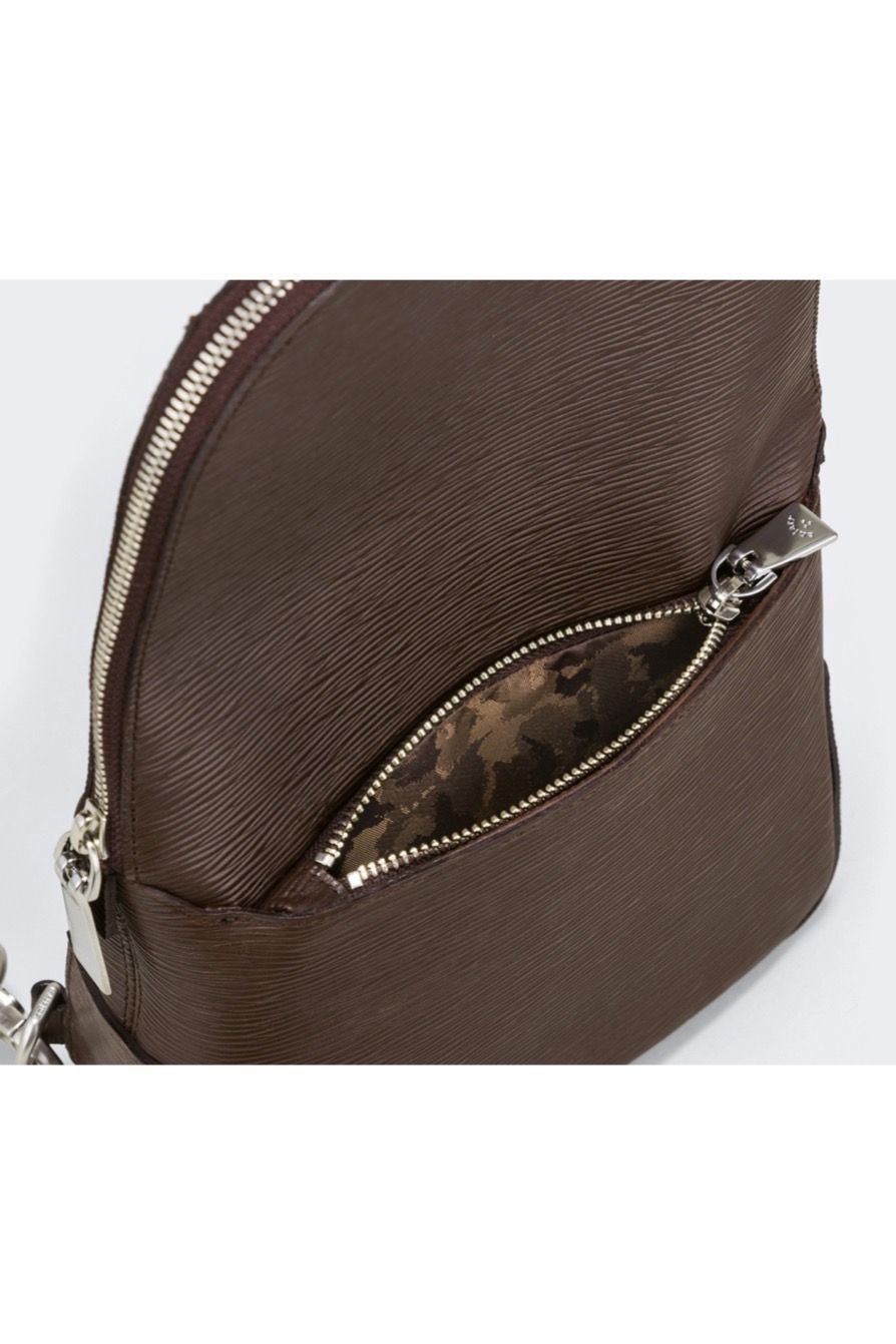 ボディバッグ Wave Leather / Brown 【aniary】