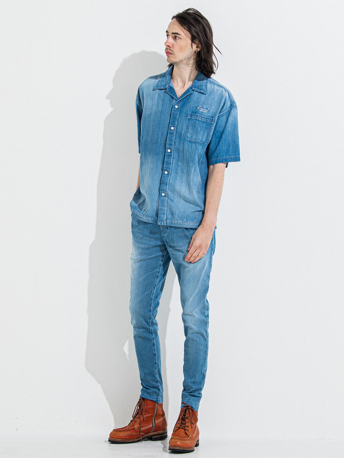 【予約品 】DENIM JERSEY CHRIS EASY TUCK PT / デニムジャージクリスイージータックパンツ / ライトインディゴ