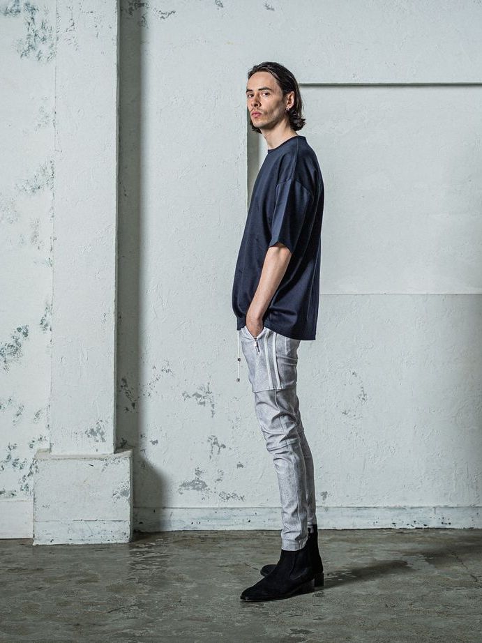 《予約11月17日19時締め》 Finest  BASIC  LOOSE T / ルーズTシャツ / ネイビー