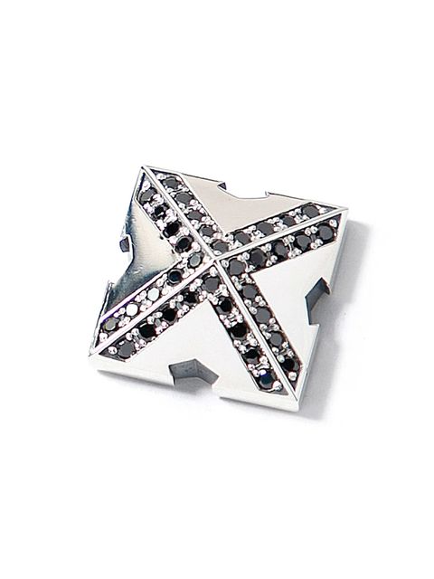 【予約品 10月12日(日) 締切】Silver925/Zirconia Snap Stud / シルバー925 スナップスタッズ / Black Zirconia