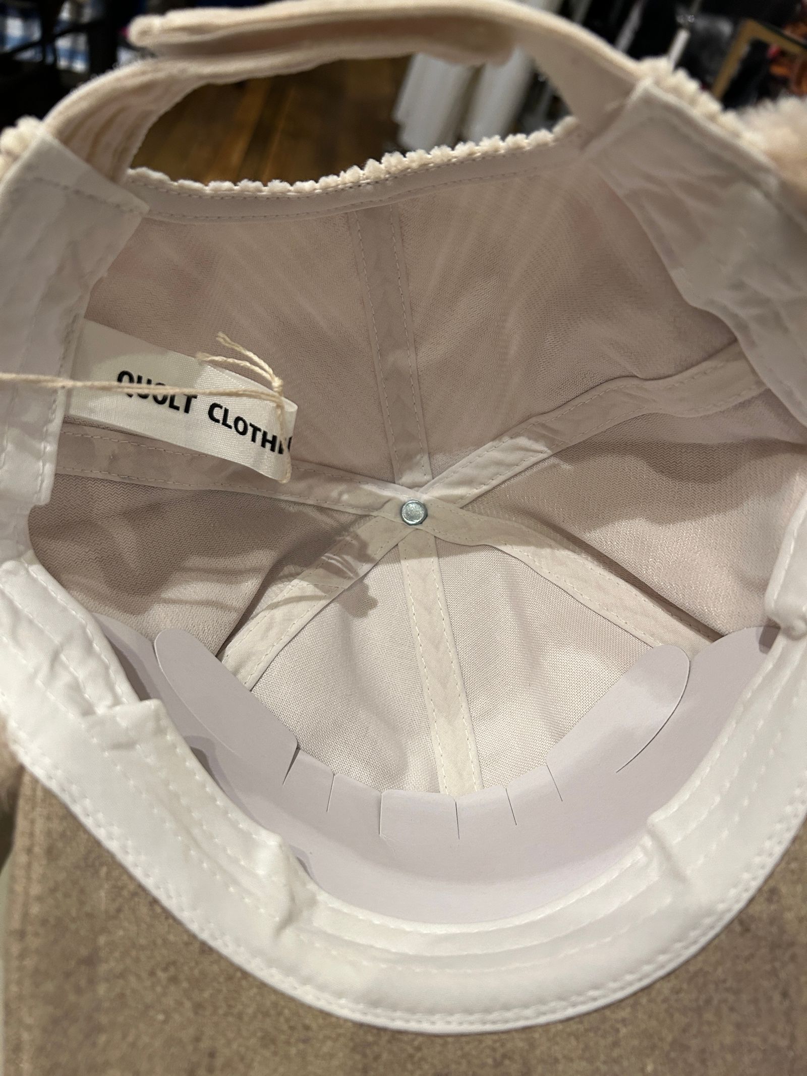 MICHELLE-BOA CAP / IVORY【QUOLT】