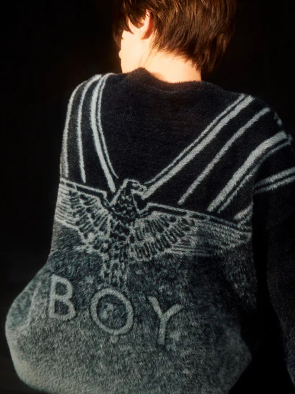 BOY LONDON - Star Eagle Jacquard Knit / ニット / ブラック | BRYAN