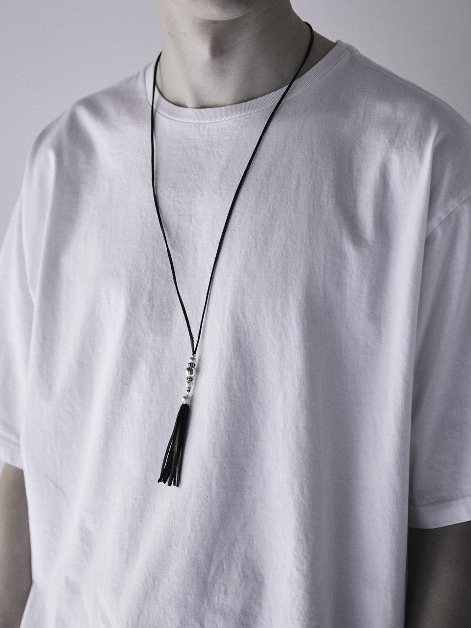 《予約品》 SILVER TASSEL ネックレス   / ブラック / 現物即納