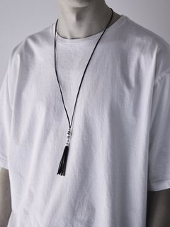 《予約品》 SILVER TASSEL ネックレス   / ブラック / 現物即納