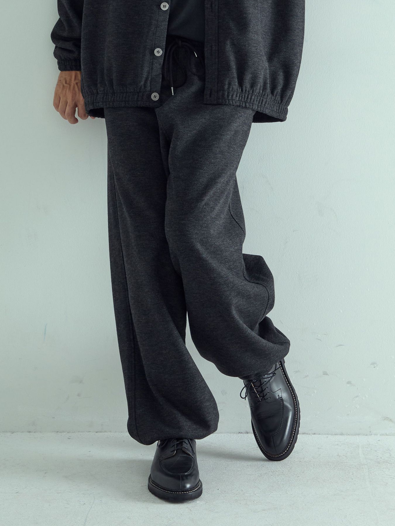 【予約品 】LUXMODERN EASYTROUSERS / イージーパンツ / 杢ブラック