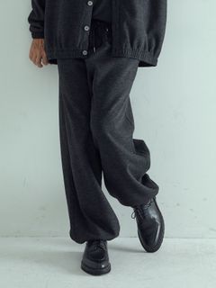 【予約品 】LUXMODERN EASYTROUSERS / イージーパンツ / 杢ブラック