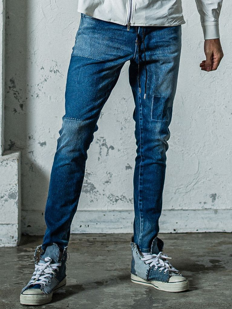 《予約11月17日19時締め》 MICK DENIM JERSEY / ジャージパンツ / インディゴリメイク