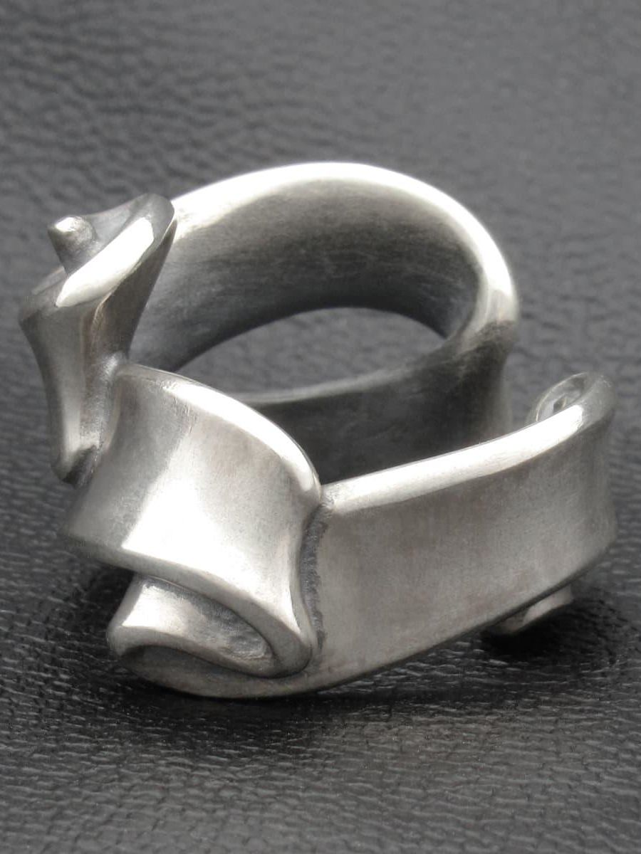 【受注生産品】 Flap Ribbon Ear Cuff / NONE / フラップリボンイヤカフ