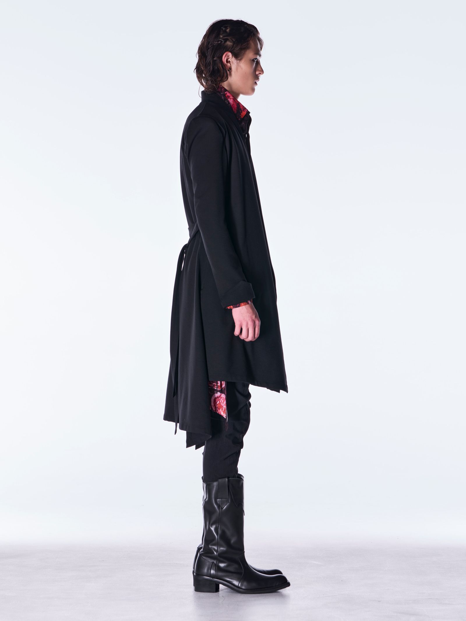 【予約品 6月29日(月) 締切】Mockroady No Collar Flare Jacket / ノーカラー フレアジャケット / ブラック