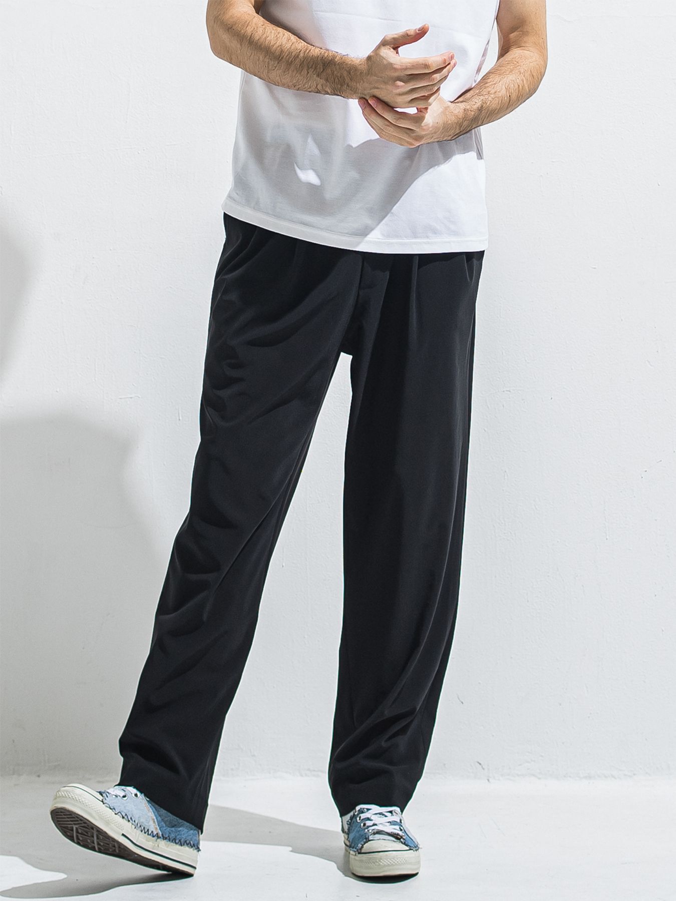 【予約品 2月15日(日) 18:00 締切】BEN PANTS / ワイドルーズパンツ / ブラック