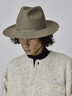 CENTER CREASE HAT / Wネームハット  / ベージュ 【Iroquois.イロコイ】