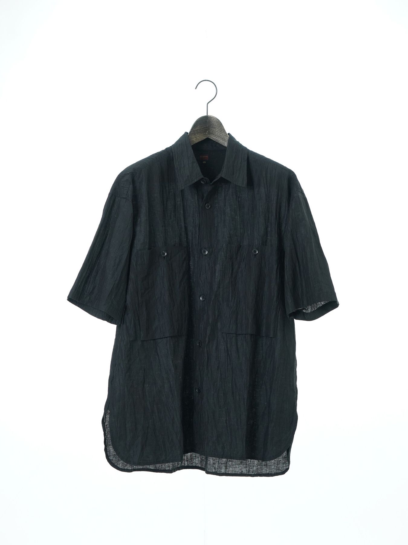 【予約品 2月1日(日) 締切】WAVEWASHER SHIRTS / ワッシャー加工シャツ / ブラック