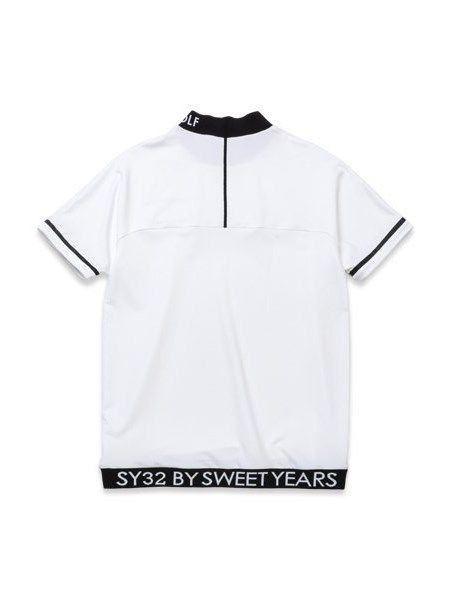 TONAL DRY MOCK NECK / ブラック 【SY32 by SWEET YEARS GOLF】