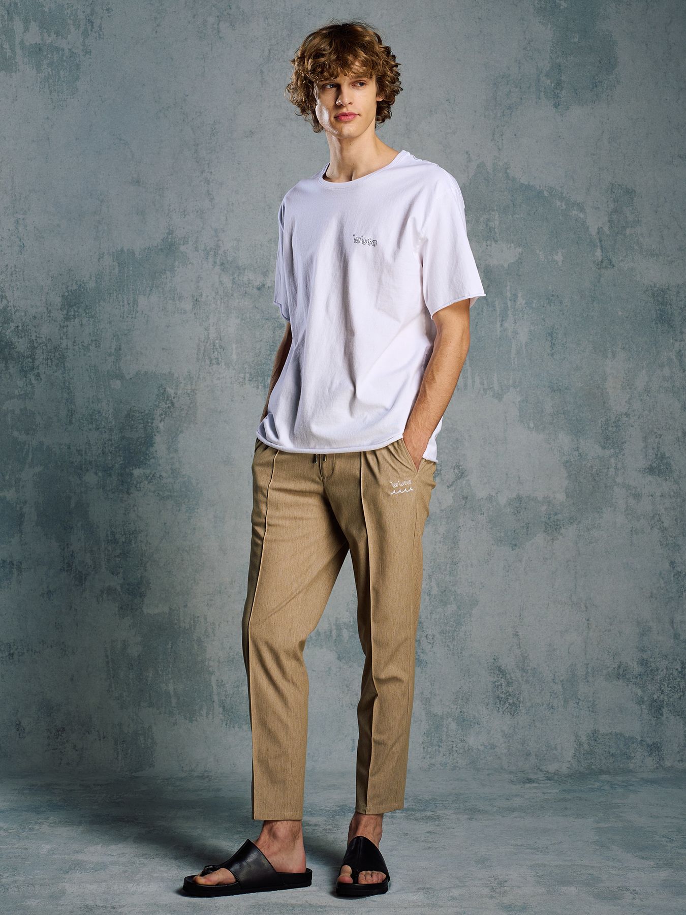【予約品 1月25日(日) 締切】muta × wjk collection：smart pin-tuck slacks  / スマートピンタック スラックス / キャメル