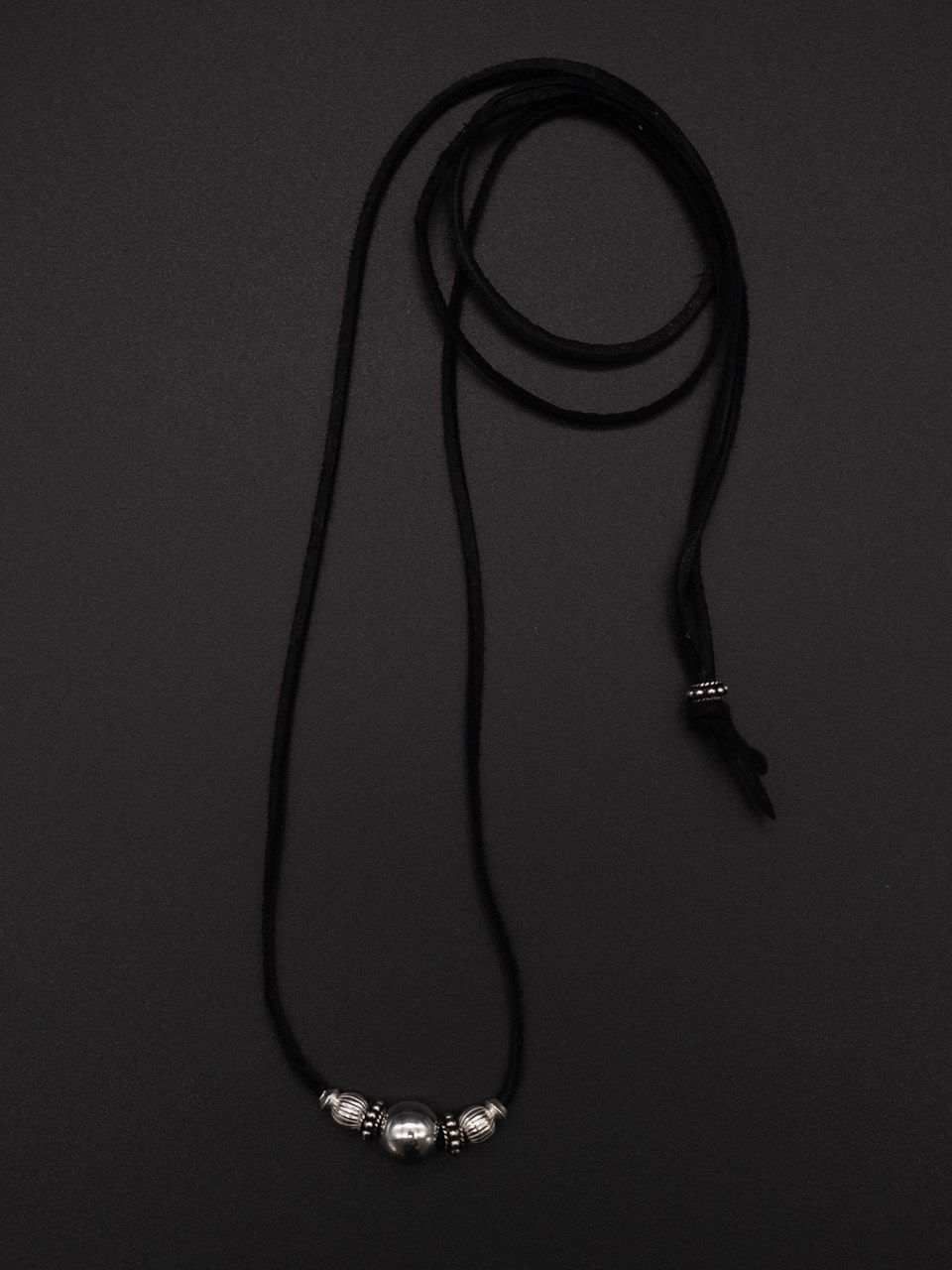 《予約品》 SILVER BEADS チョーカー   / ブラック / 即納