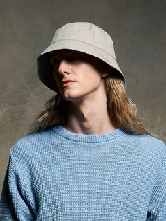 【予約品 9月23日(火) 締切】solid bucket hat / ソリッド バケットハット / ライトグレー