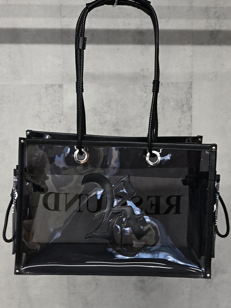 《予約品》 vermilion×RESOUND PVC TOTE BAG / ビニールトートバッグ / ブラック