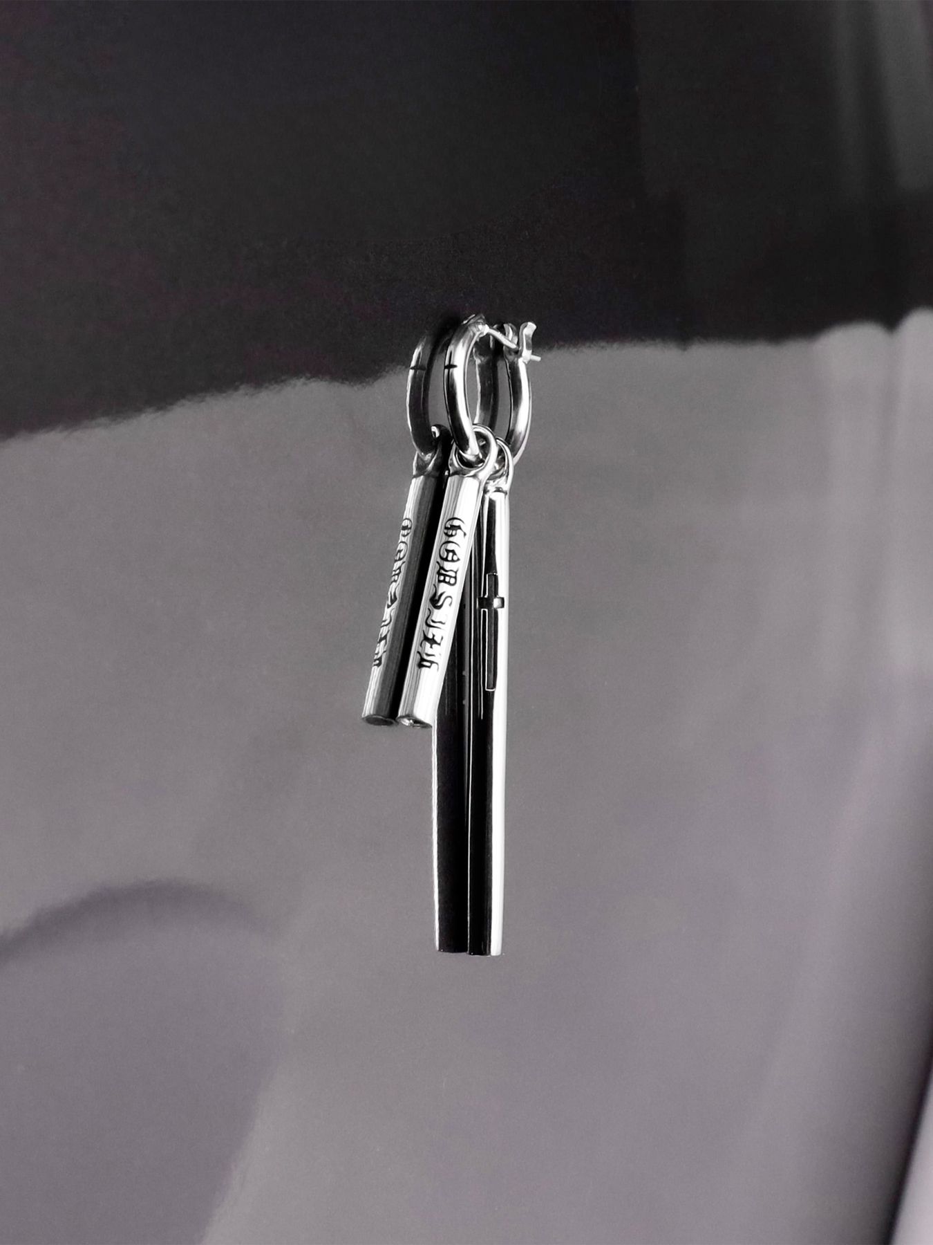 《受注生産》CROSS THIN HOOP with VOID STICKS / クロスシンフープ ウィズ ヴォイドスティックス / 注文から1～2週間後入荷予定