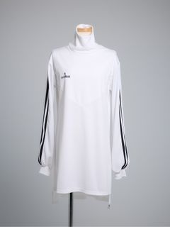 【予約品 5月18日(日) 締切】Line Mock Neck Pull Over / ラインモックネックプルオーバー / ホワイト