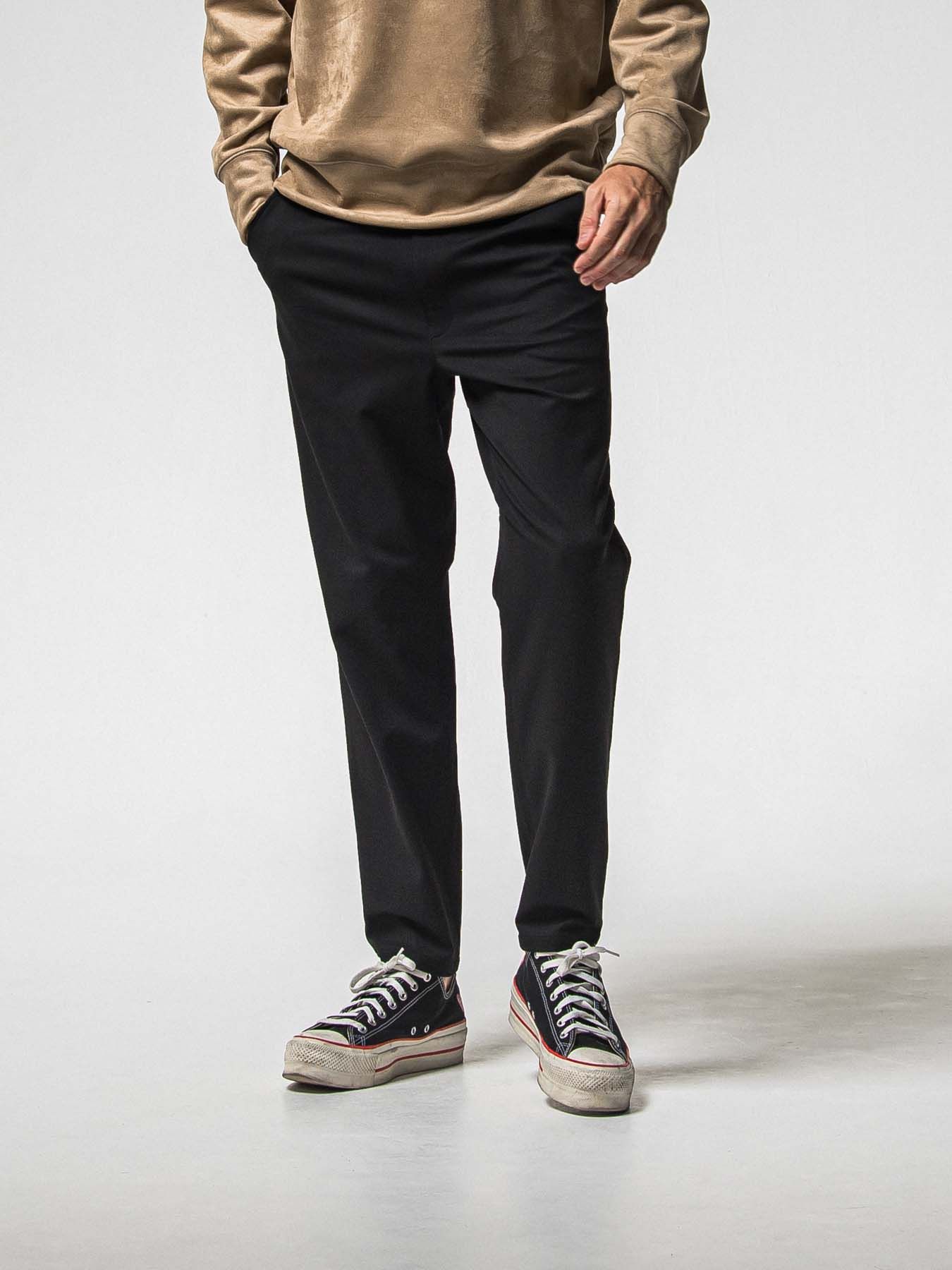 【予約品 8月31日(日) 締切】PAT WIDE EASY PANTS / パット ワイドイージーパンツ / ブラック