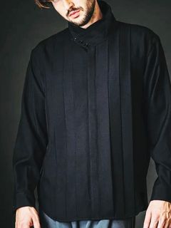 2WAYフライフロントタックシャツ BLACK