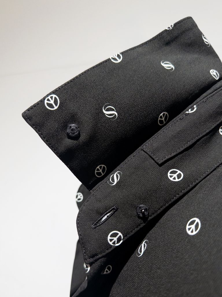 THE ONENESS - Peace Dot Flare Shirt / ピースドット フレアシャツ