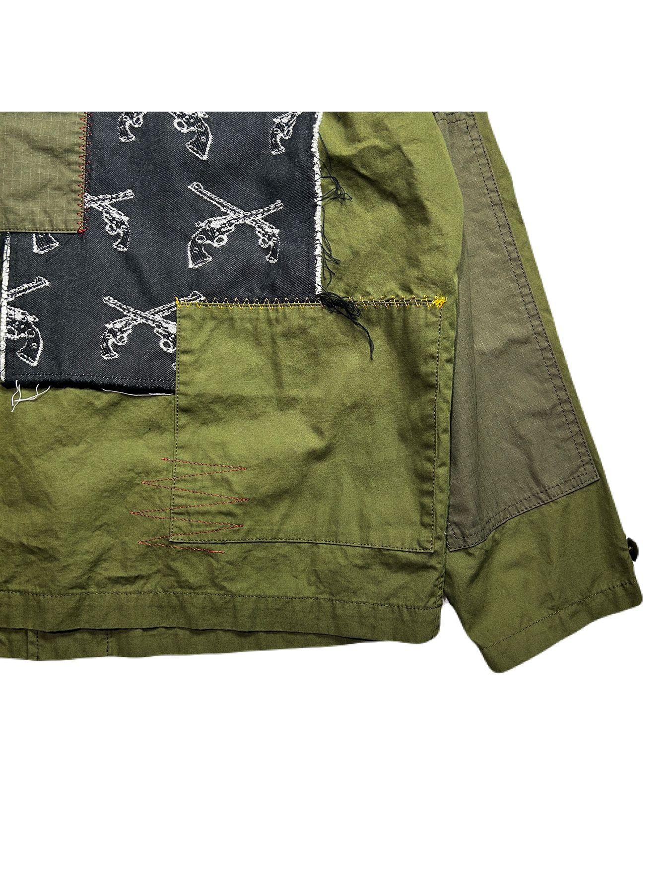 【予約品 8月10日(日) 締切 】PATCH WORK JACKET / パッチワーク ジャケット / カーキ