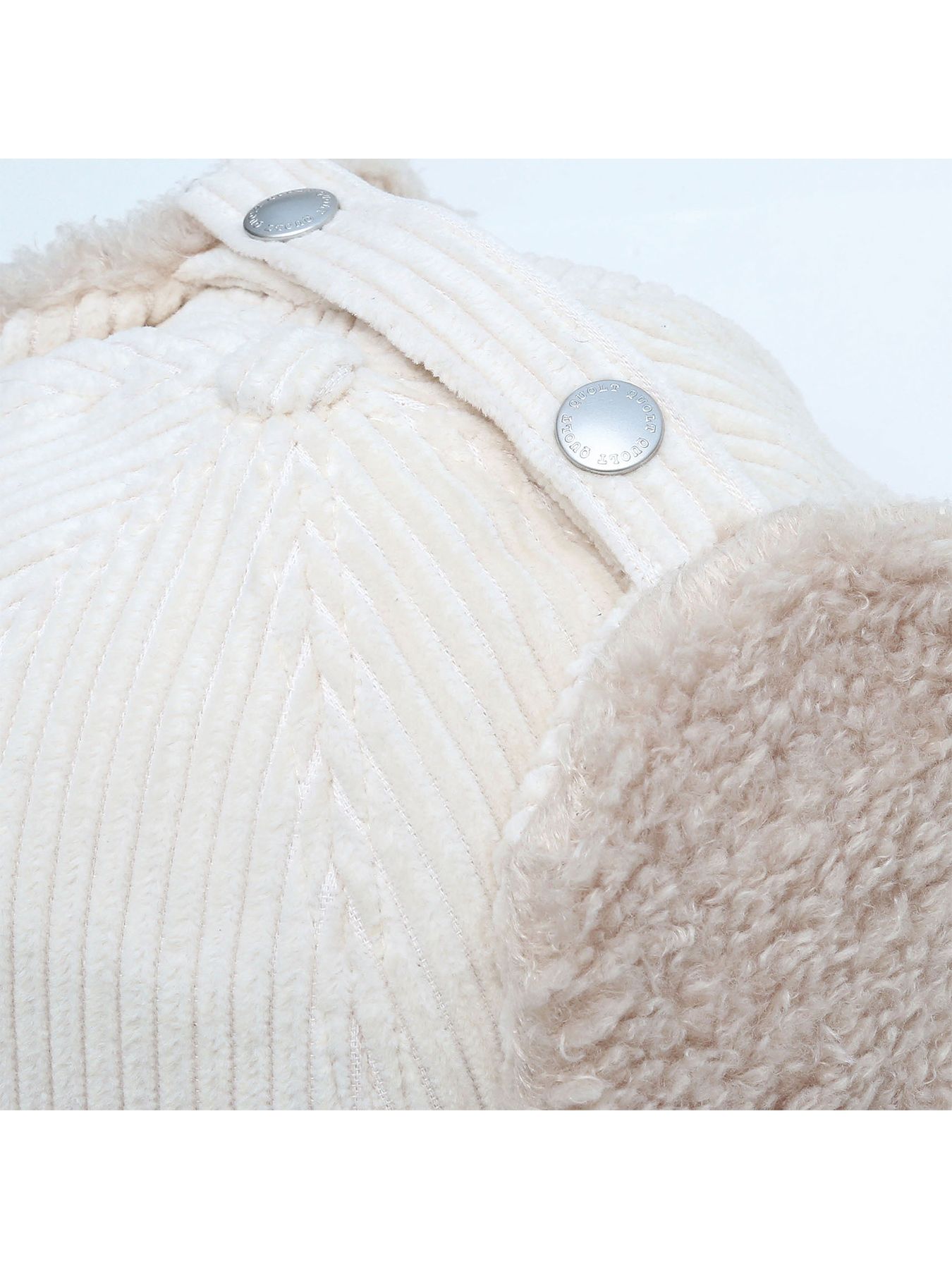 MICHELLE-BOA CAP / IVORY【QUOLT】