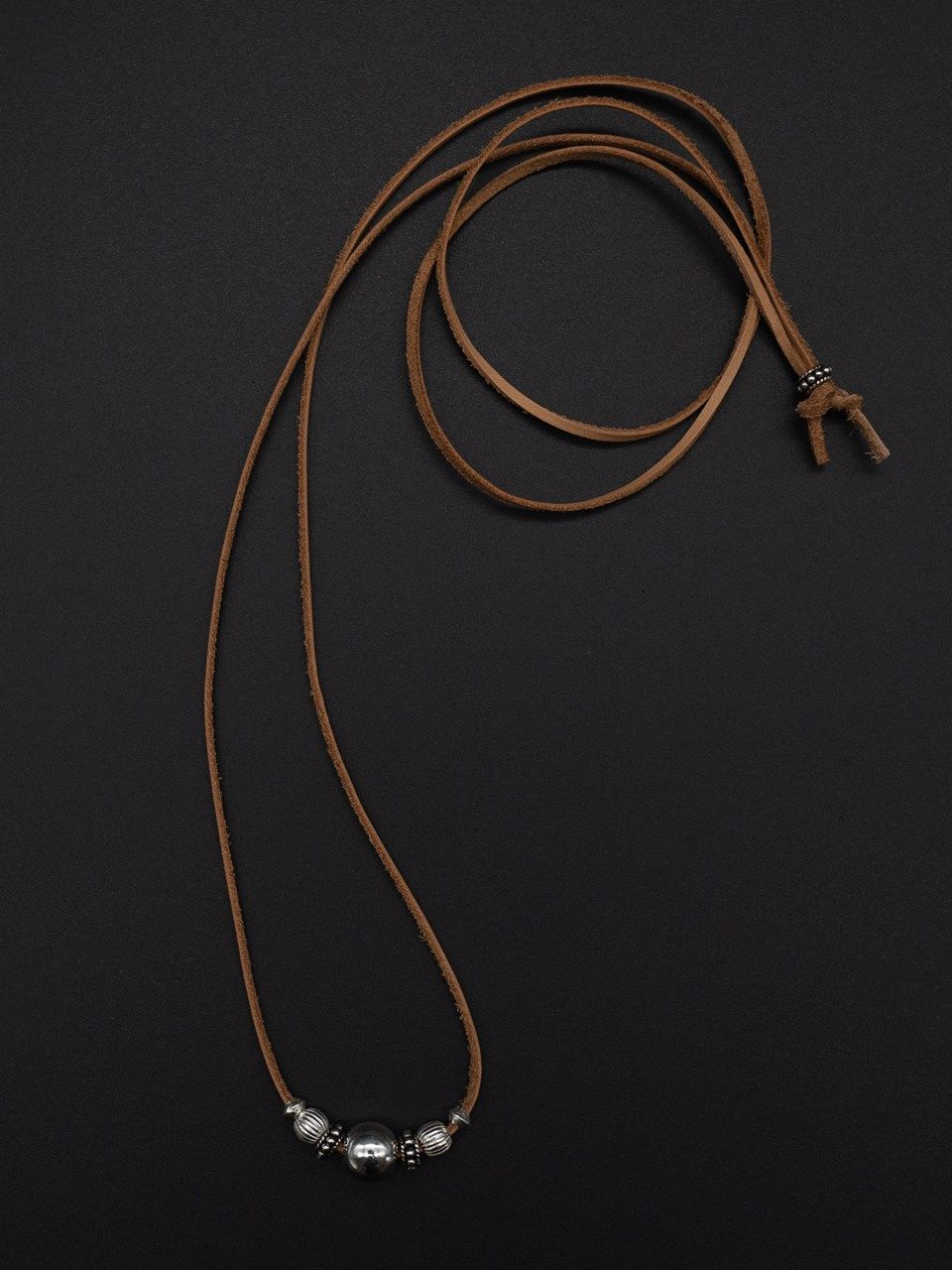 《予約品》 SILVER BEADS チョーカー   / キャメル / 即納
