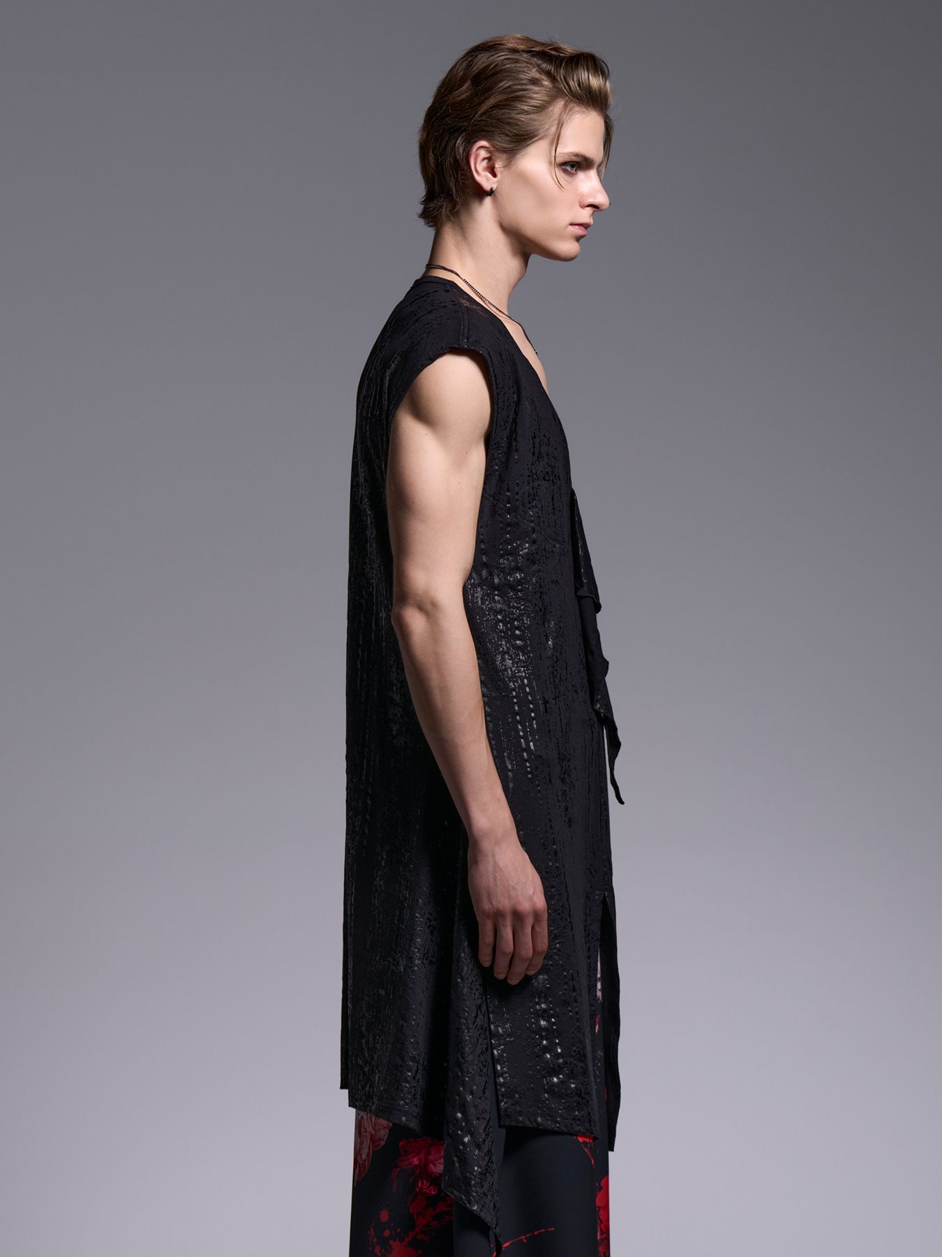 【予約品 1月4日(日) 締切】Flare Long Tank Top / フレアロングタンクトップ / ブラック