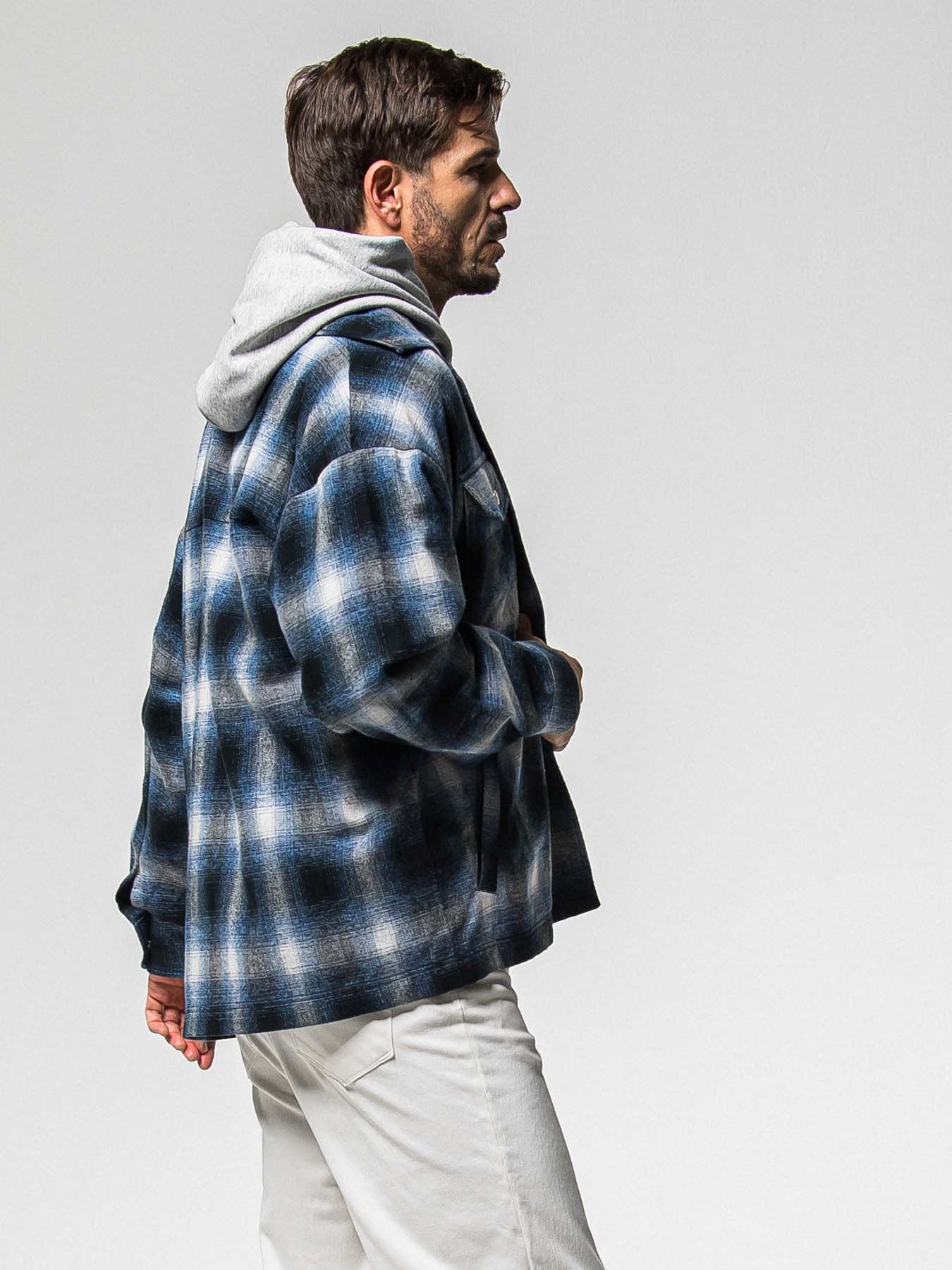 【予約品 8月31日(日) 締切】FLANNEL CHECK JK / フランネルチェック ジャケット / ブルー