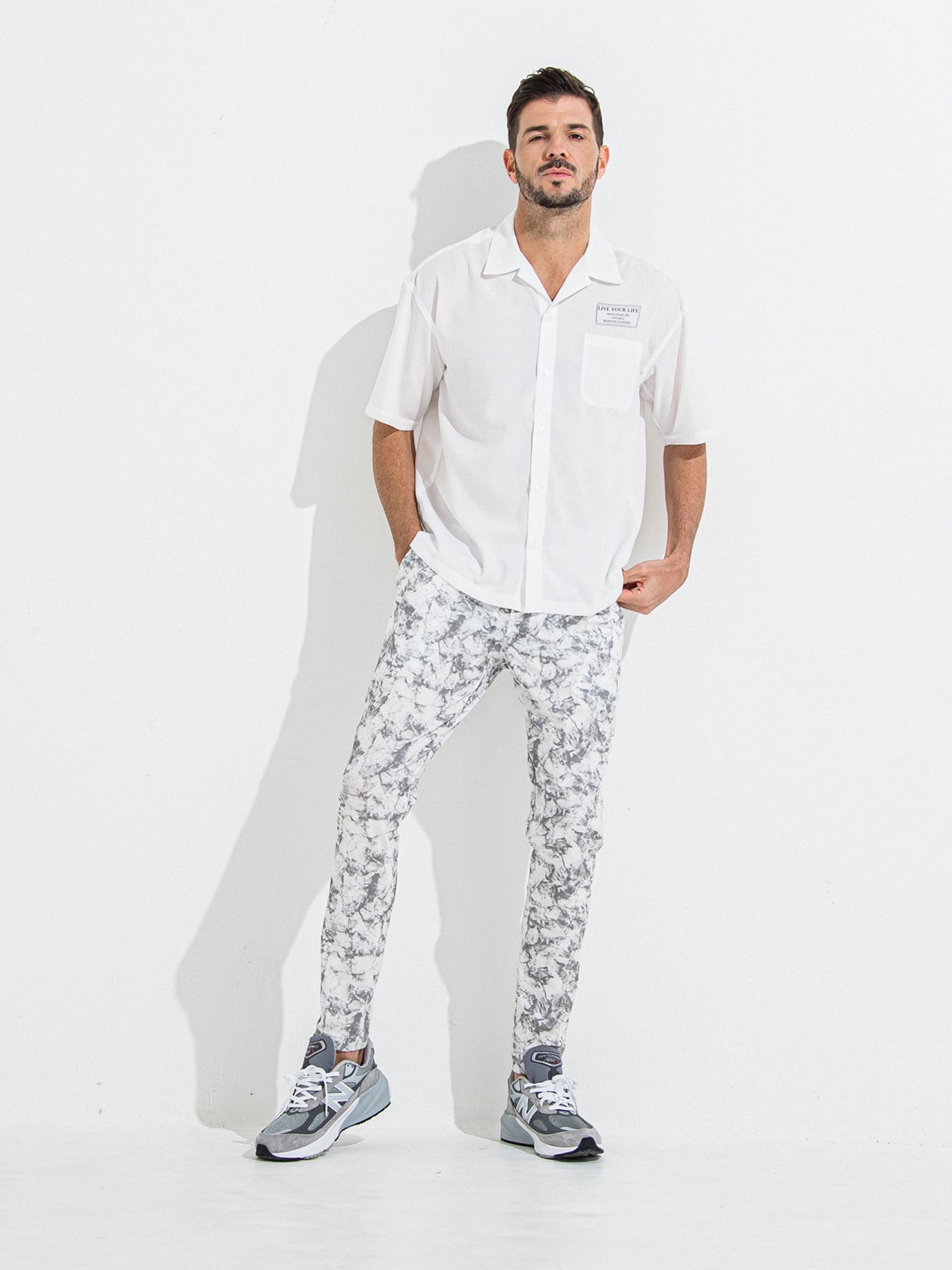 【予約品 】ZACK HALF SHIRT / ザックハーフスリーブシャツ / ホワイトプリント