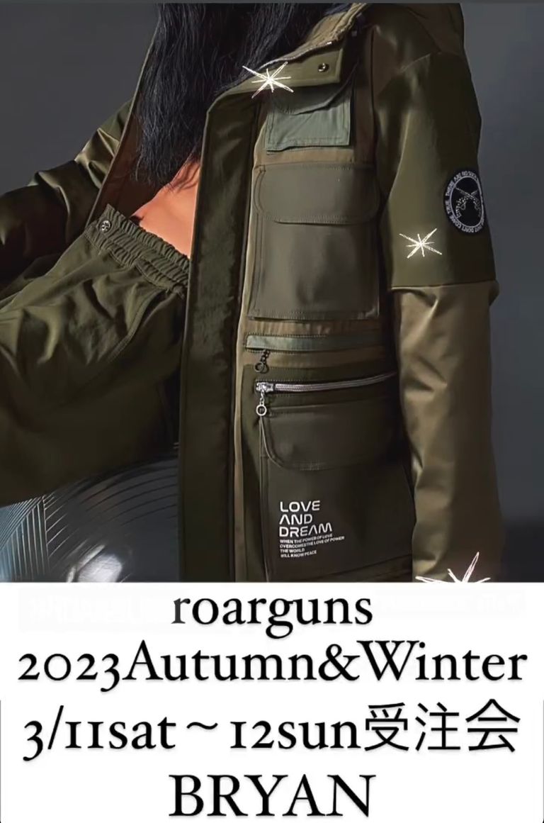 roarguns2023A/Wコレクション 受注会3/11sat-12sun開催 決定 デザイナー濱中　氏　来店予定 場所　BRYAN　　　　　OO解禁決定