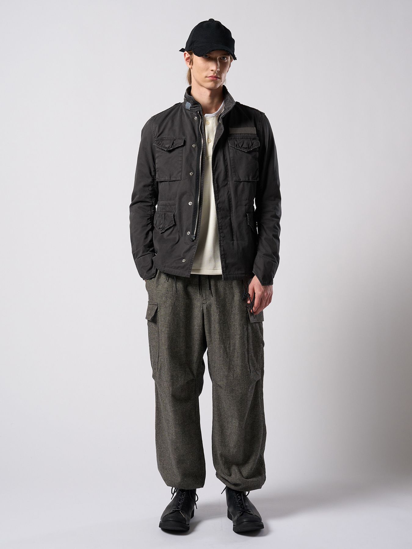 【予約品 4月19日(日) 18時締切】jersey B.B.cap / ジャージ ベースボールキャップ / ディープブラック