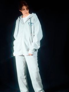 BOY KANOKO Fleece Full Zip Hoodie / パーカー / グレー
