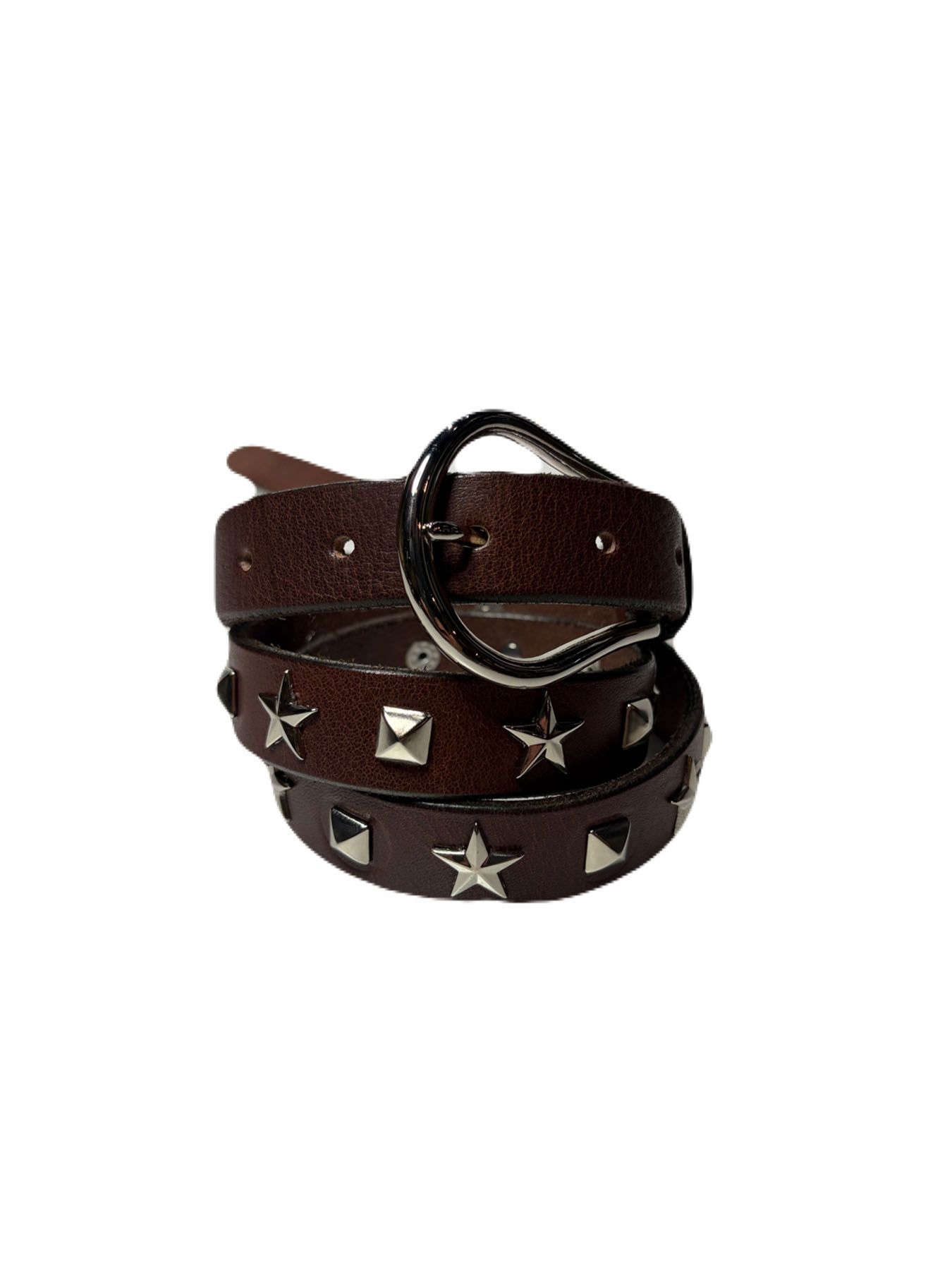 【予約品 3月9日(月) 18:00 締切 】STUDS BELT / スタッズベルト / ブラウン