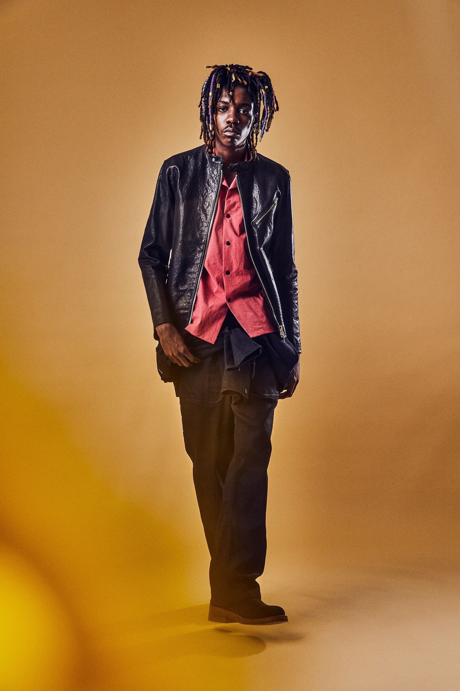 《予約》 SLATER Pit Vegitable Full Tanned Shrinked Horse hide Blouson / ブラック 【STRUM】 3月下旬~4月頃入荷予定
