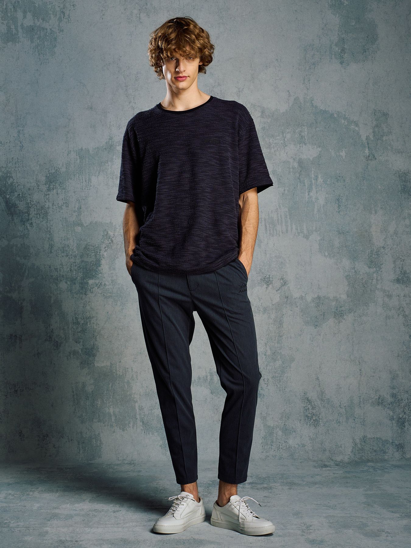 【予約品 1月25日(日) 締切】muta × wjk collection：smart pin-tuck slacks  / スマートピンタック スラックス / ブラック